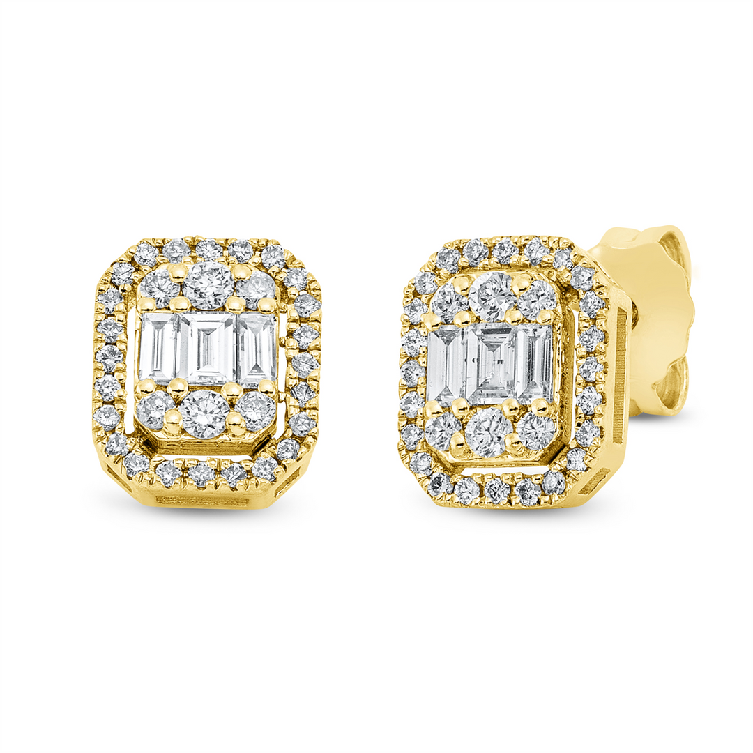 Baguette Illusion Ohrschmuck - 2Q854