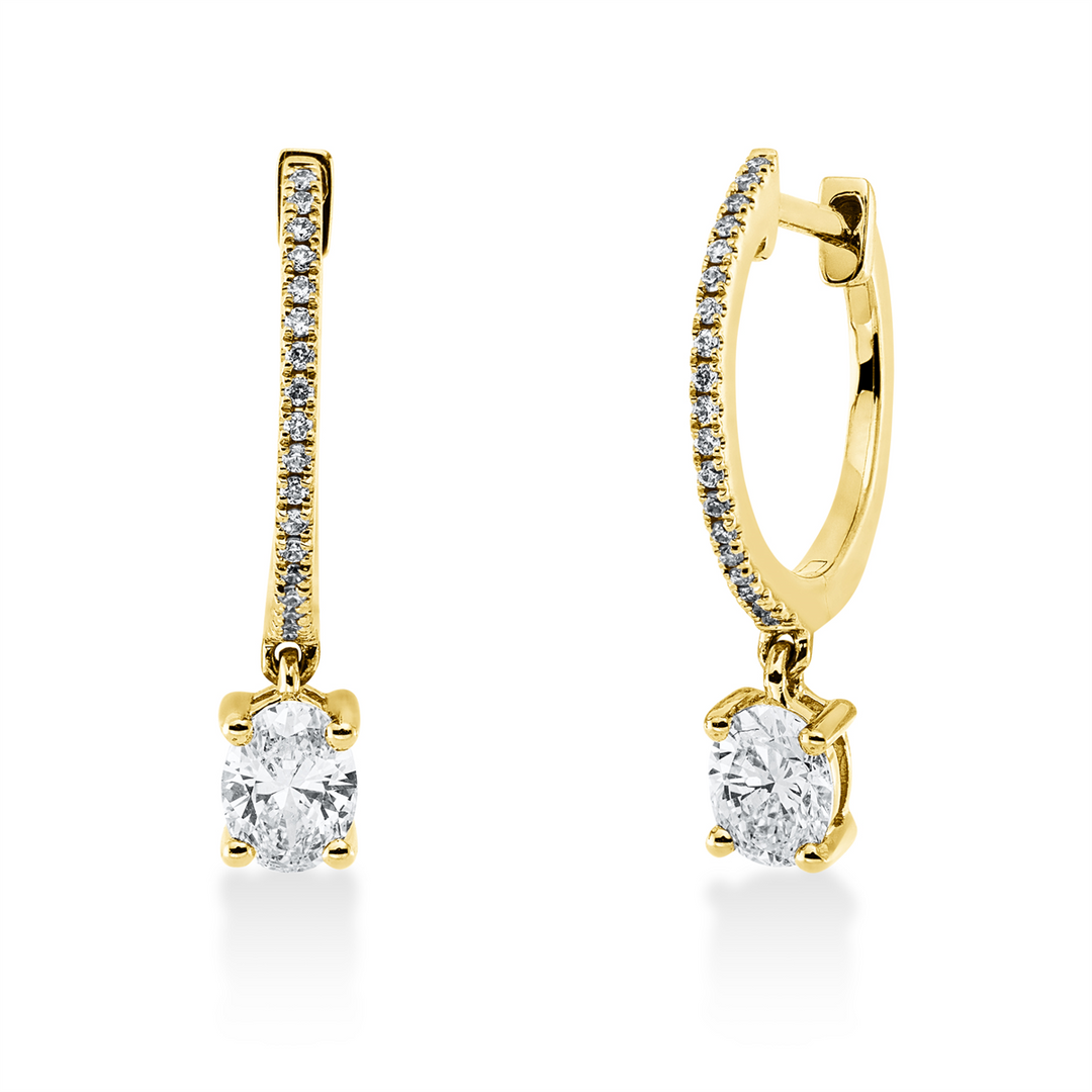 Solitaire mit Besatz Ohrschmuck - 2R168