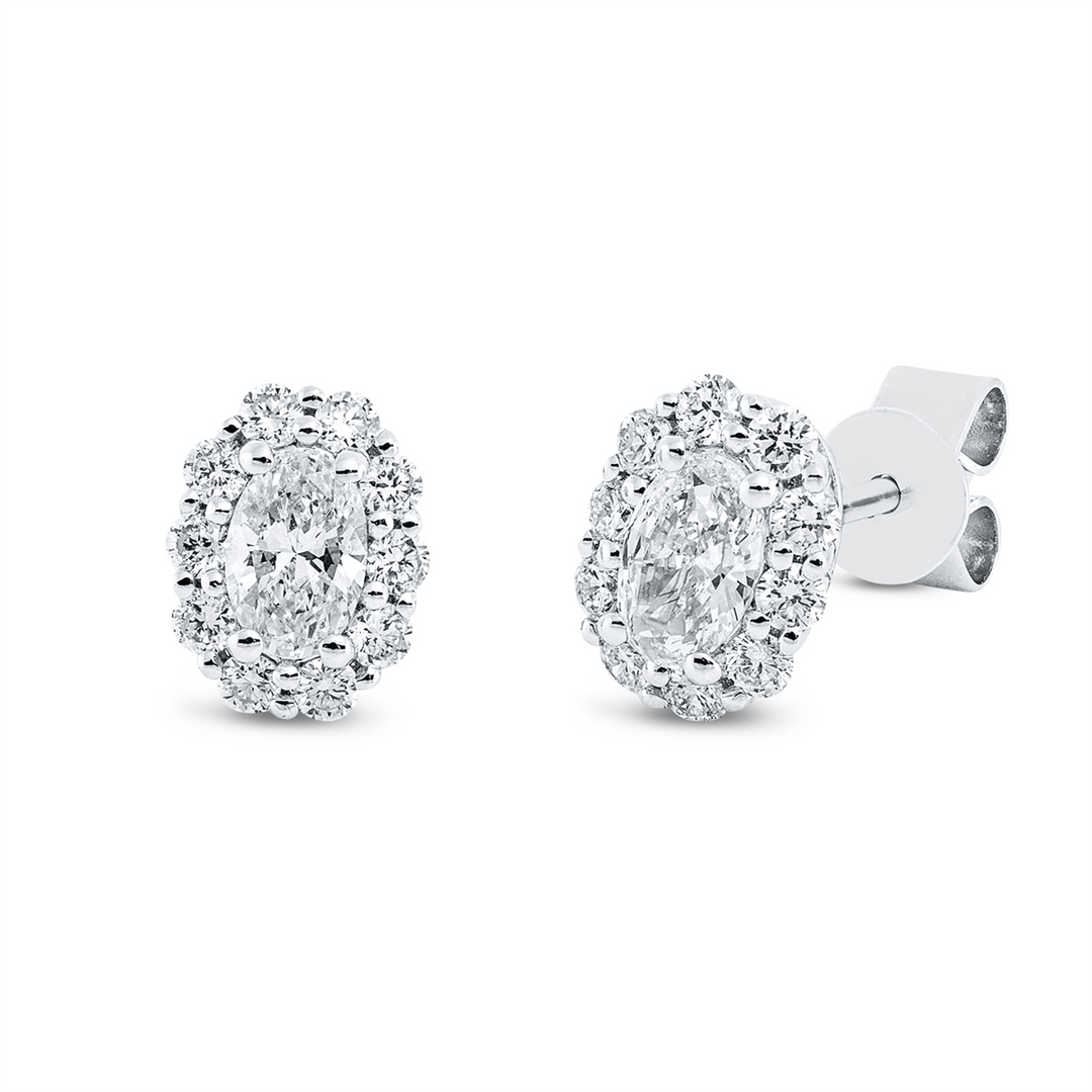 Solitaire mit Besatz Ohrstecker - 2R639
