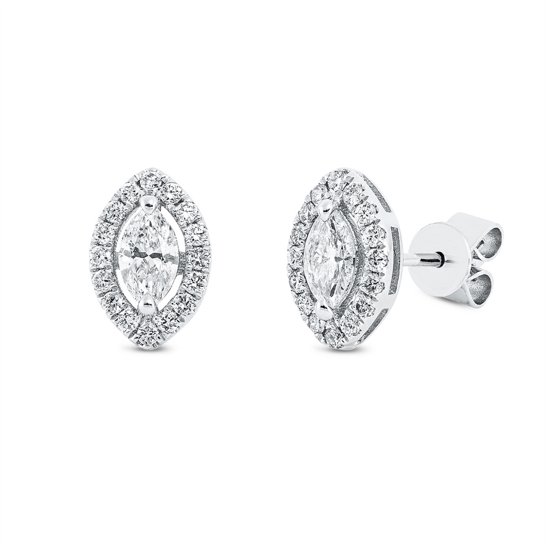 Solitaire mit Besatz Ohrstecker - 2R642