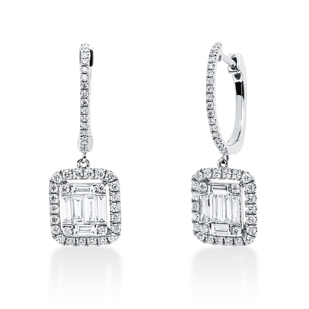 Baguette Illusion Ohrschmuck - 2S714