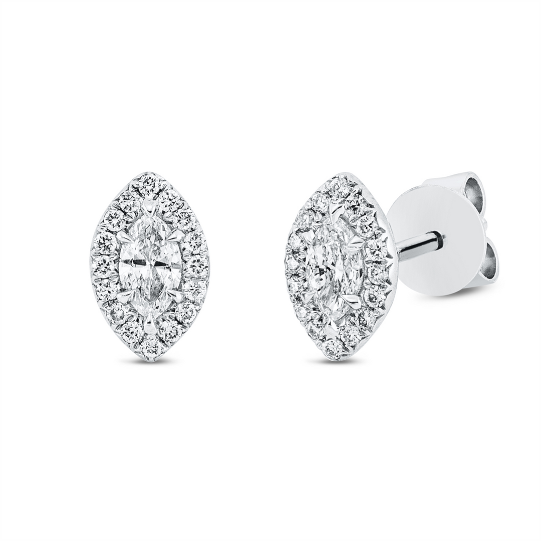 Solitaire mit Besatz Ohrstecker - 2T070