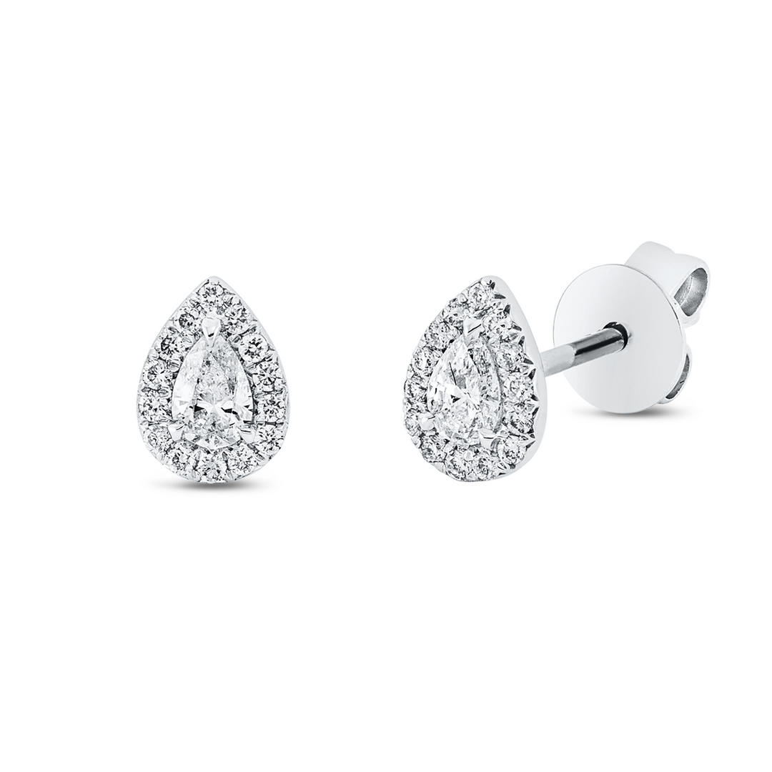 Solitaire mit Besatz Ohrstecker - 2T071
