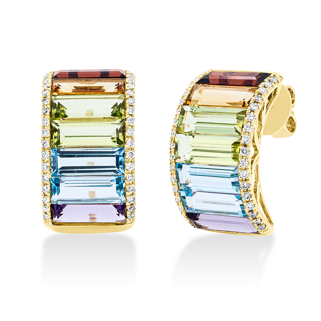 Rainbow &amp; Multicolor Ohrstecker - 2T120