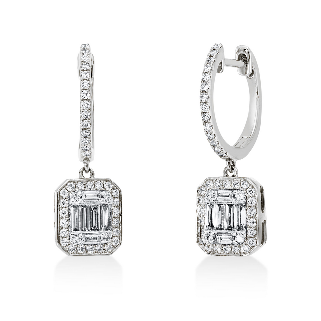 Baguette Illusion Ohrschmuck - 2U488