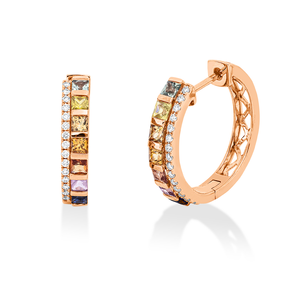 Rainbow &amp; Multicolor Creolen - 2W216