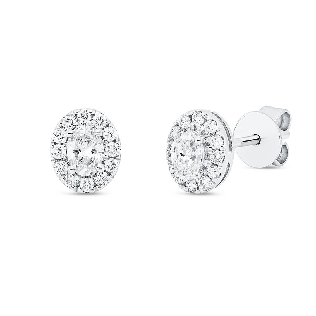 Solitaire mit Besatz Ohrstecker - 2Y272