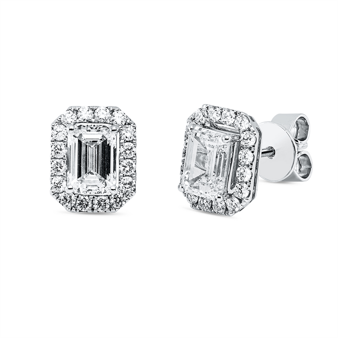 Solitaire mit Besatz Ohrstecker - 2Y983