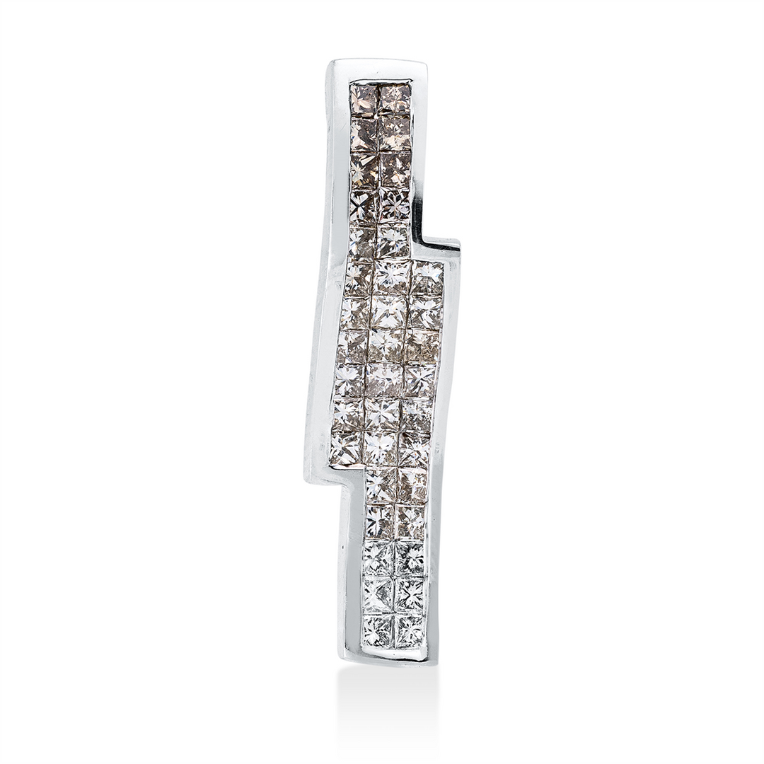 Farbiger Diamant Anhänger - 3I767