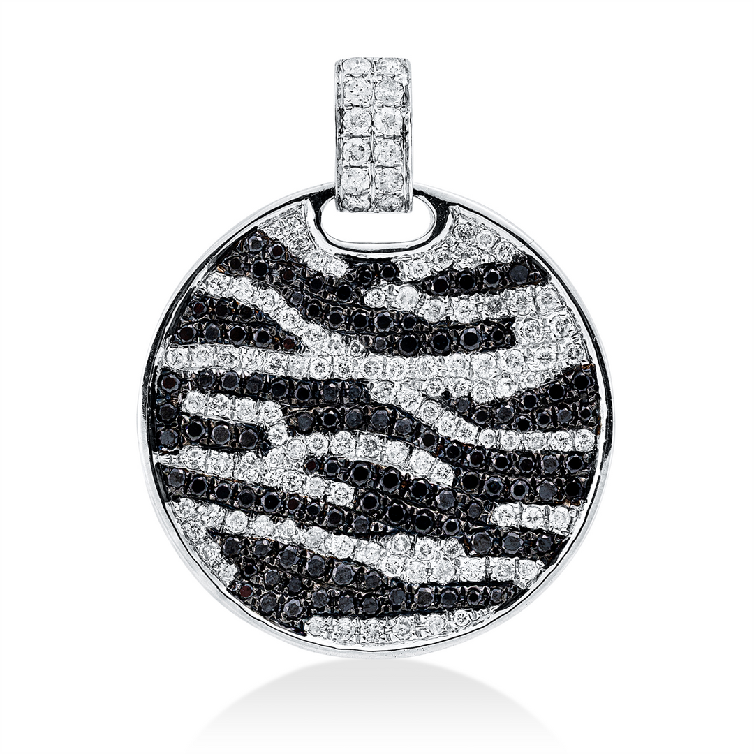 Farbiger Diamant Anhänger - 3I778