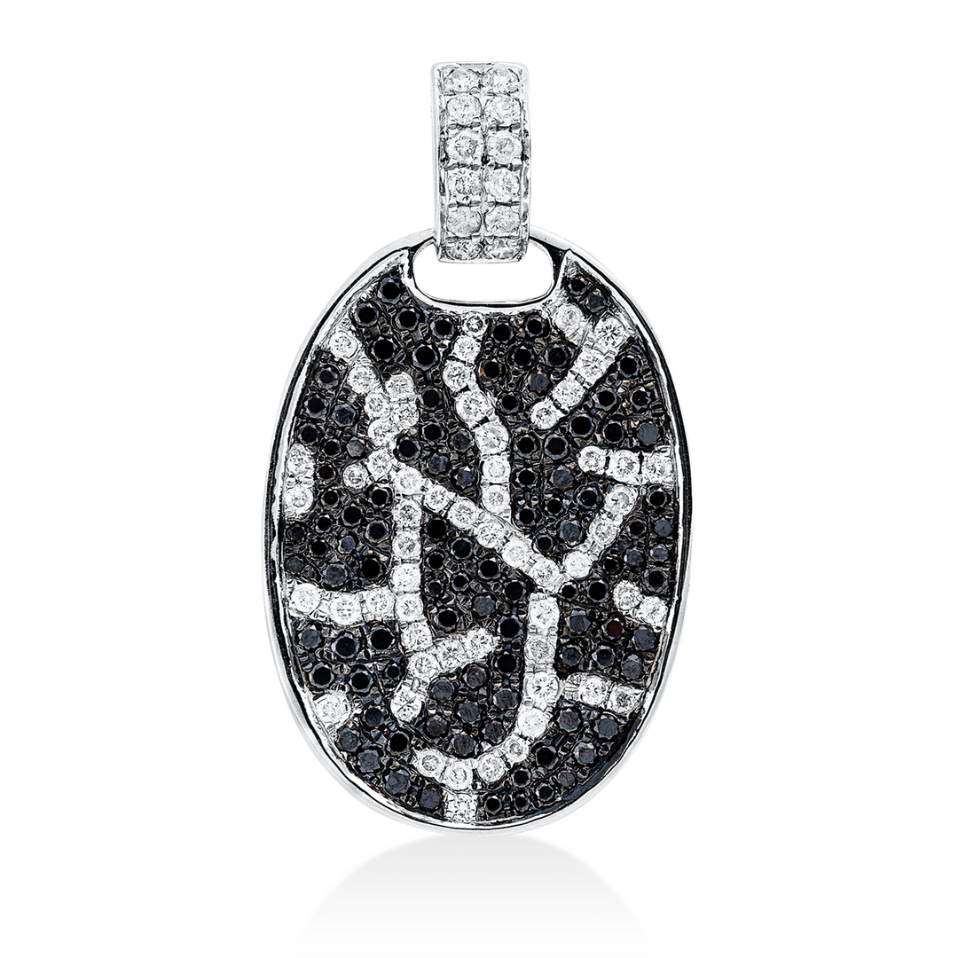 Farbiger Diamant Anhänger - 3I779