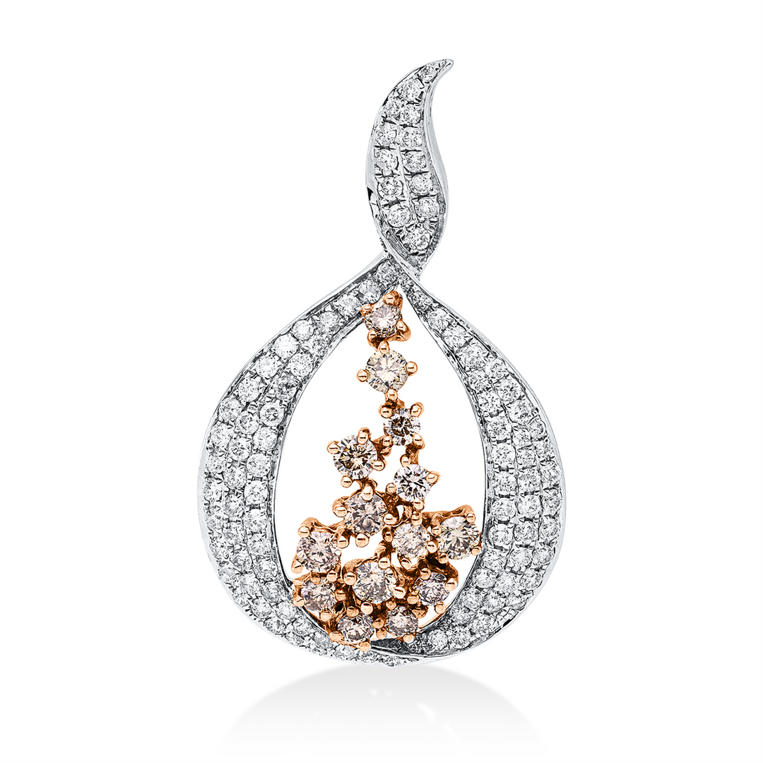 Farbiger Diamant Anhänger - 3I793