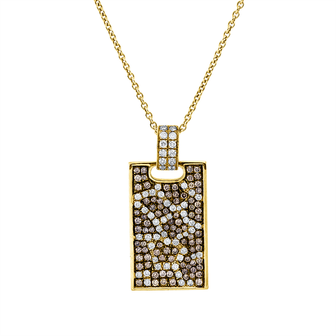 Farbiger Diamant Anhänger - 3I795