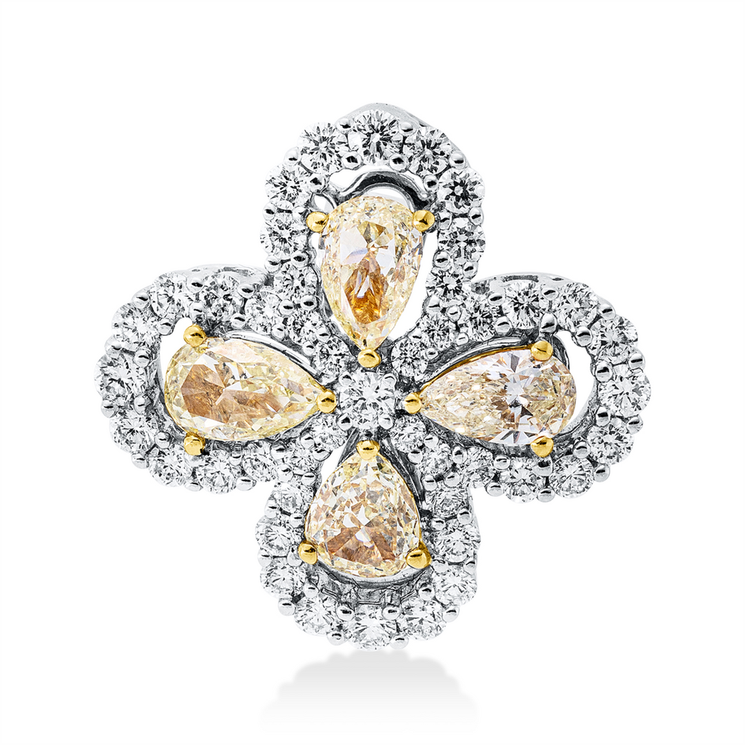 Farbiger Diamant Anhänger - 3I830
