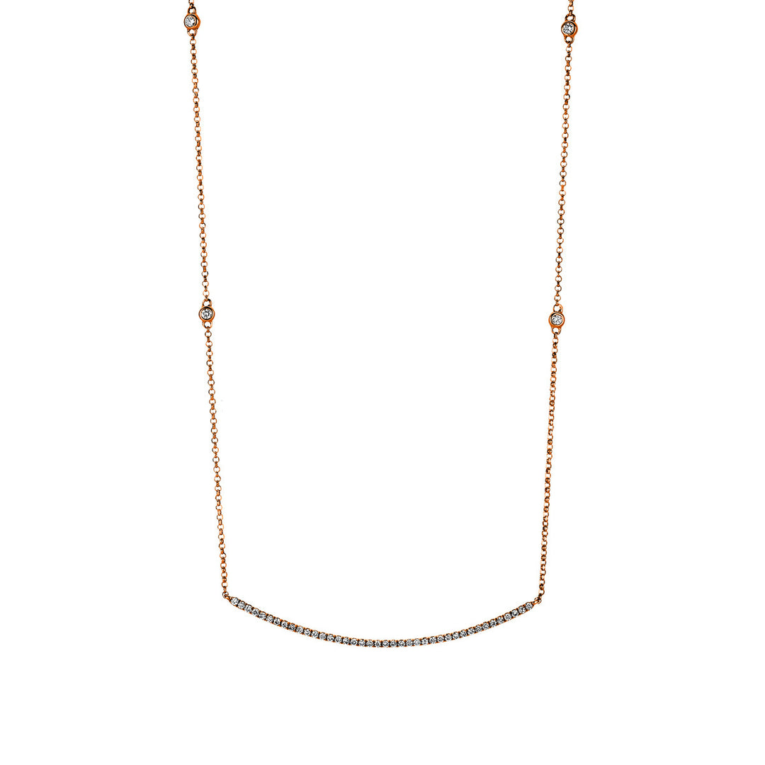 Mehrfachsteinbesatz Collier - 4A298