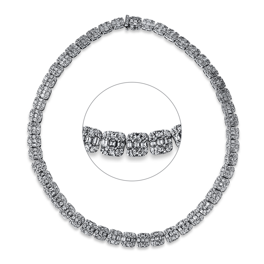 Baguette Illusion Collier - 4G325