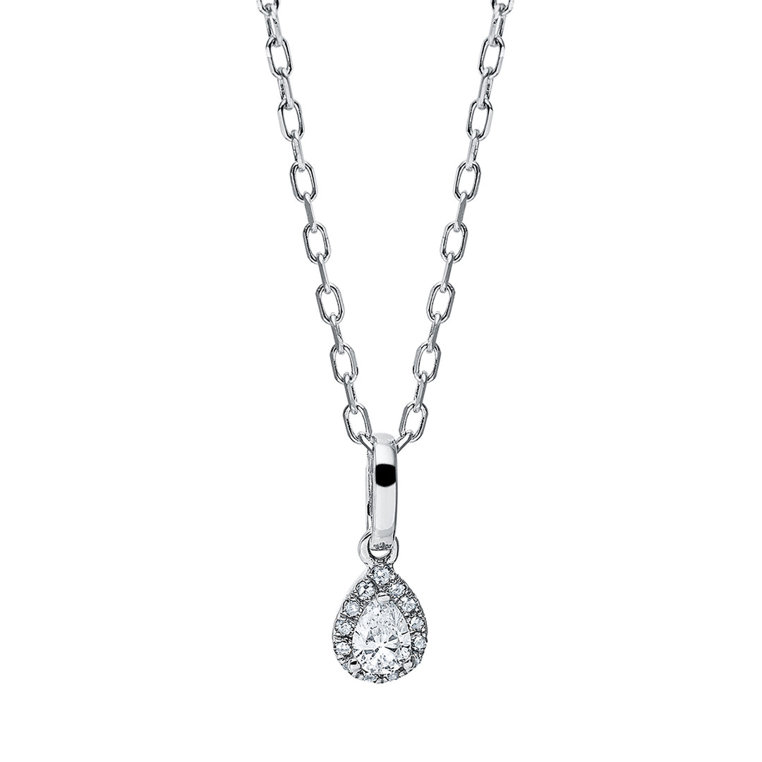 Solitaire mit Besatz Collier - 4I719