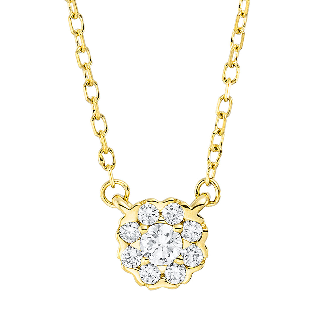 Solitaire mit Besatz Collier - 4L625