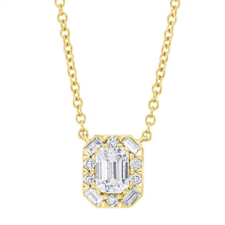 Solitaire mit Besatz Collier - 4M071
