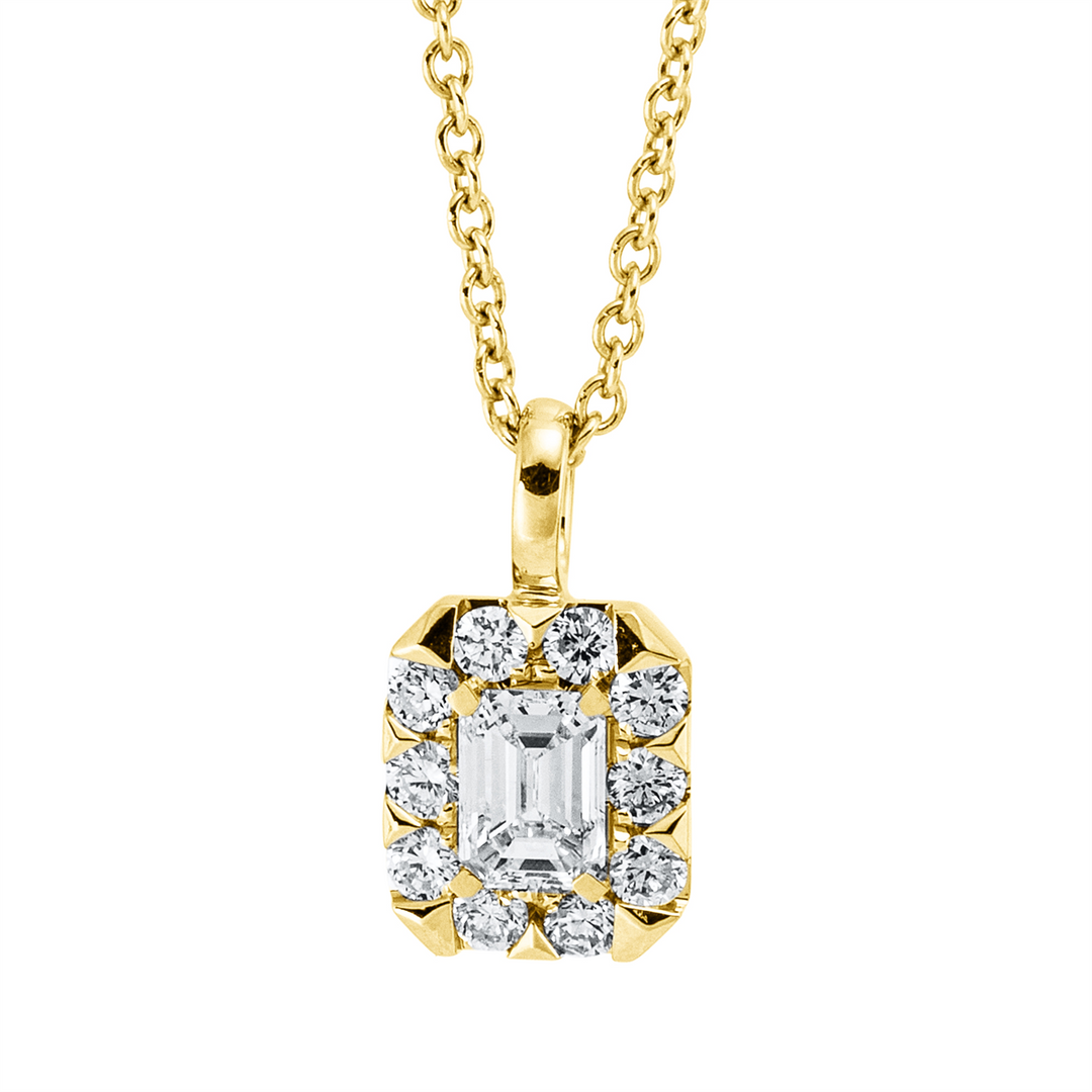 Solitaire mit Besatz Collier - 4M349
