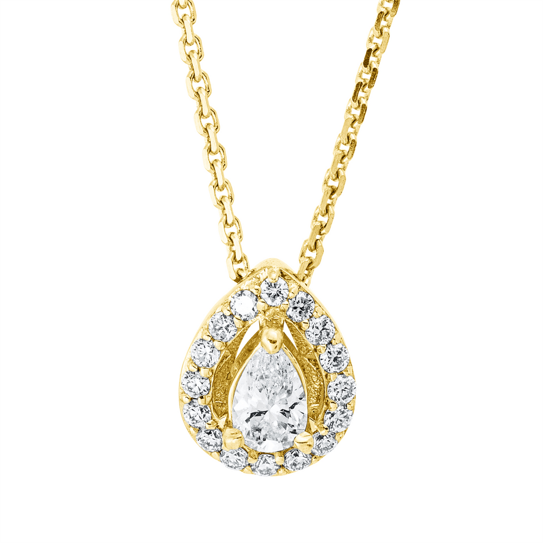 Solitaire mit Besatz Collier - 4M707