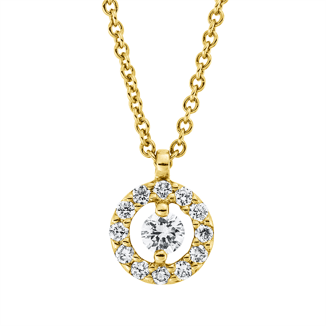 Solitaire mit Besatz Collier - 4N746
