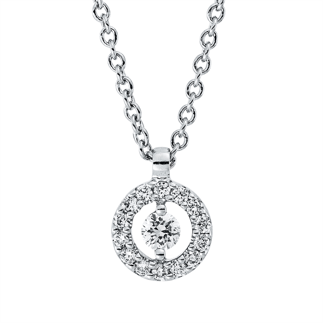 Solitaire mit Besatz Collier - 4N748