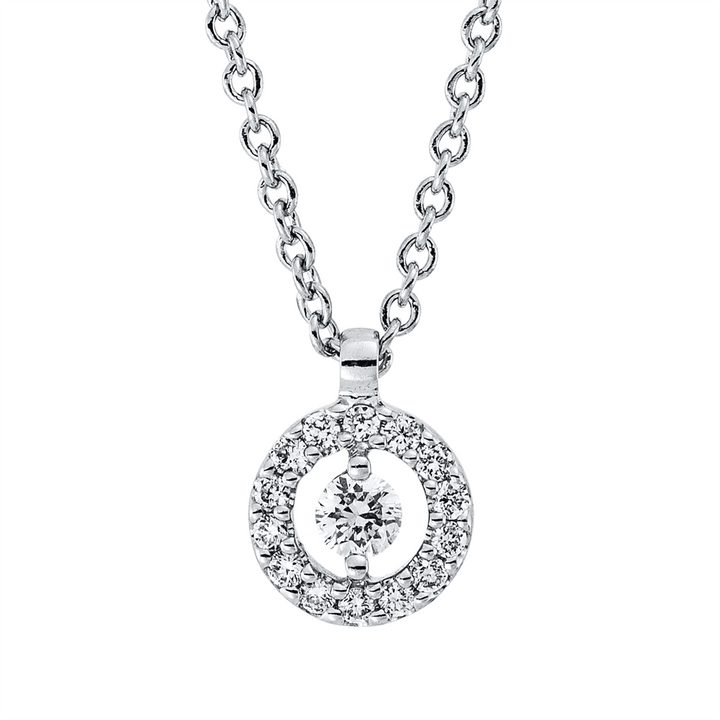 Solitaire mit Besatz Collier - 4N748