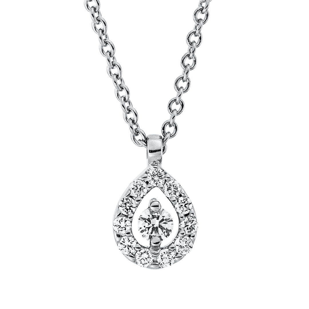 Solitaire mit Besatz Collier - 4N749