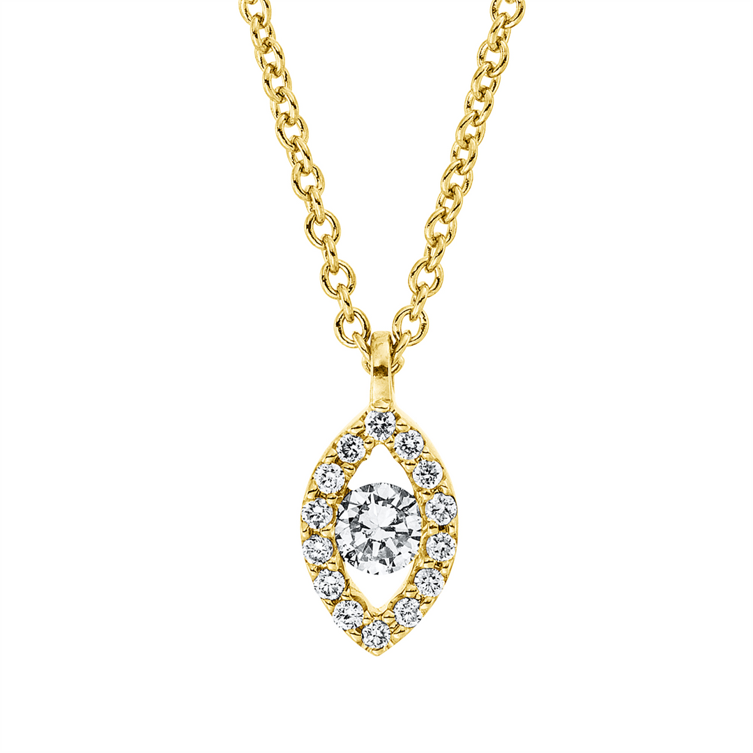 Solitaire mit Besatz Collier - 4N751