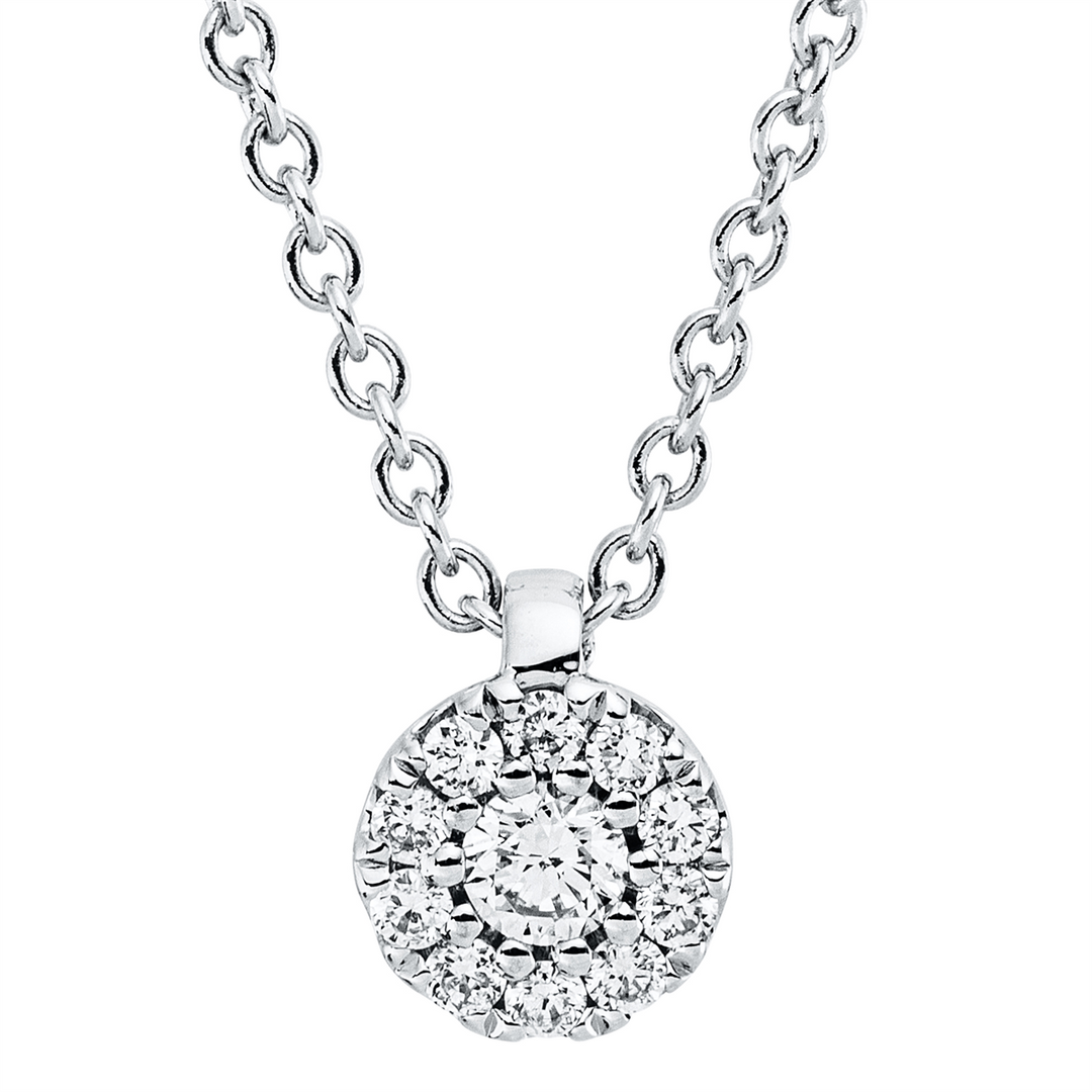 Solitaire mit Besatz Collier - 4N844