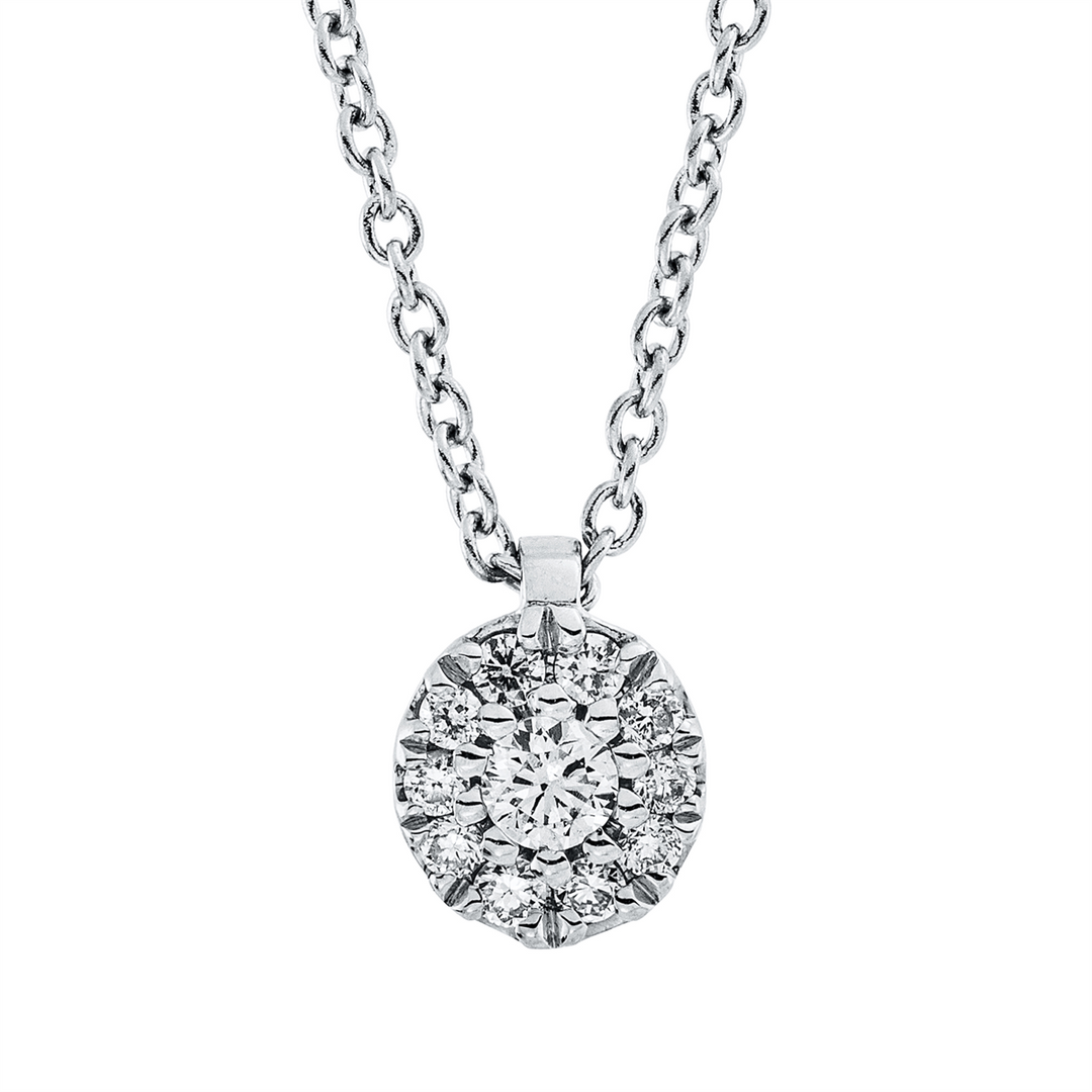Solitaire mit Besatz Collier - 4N860