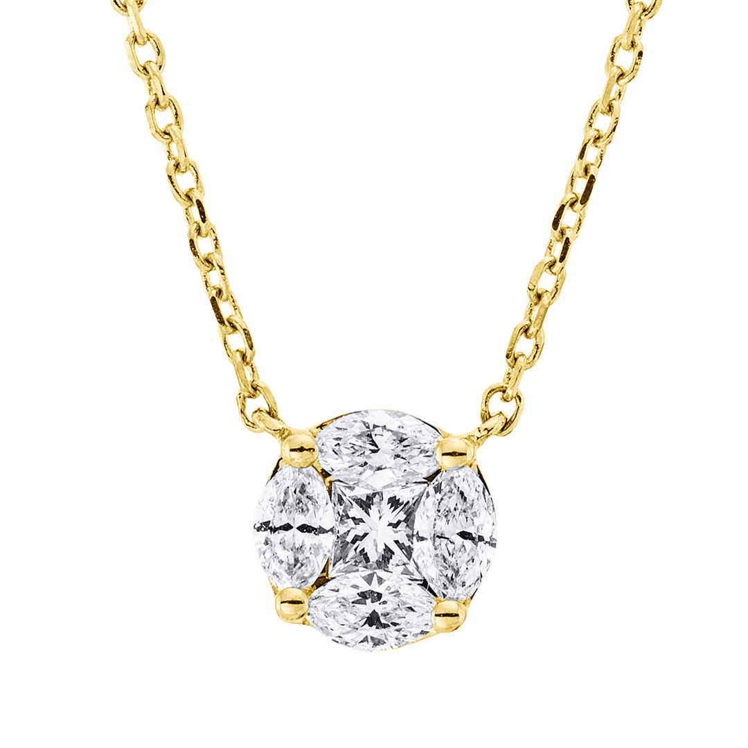 Baguette Illusion Collier - 4O476