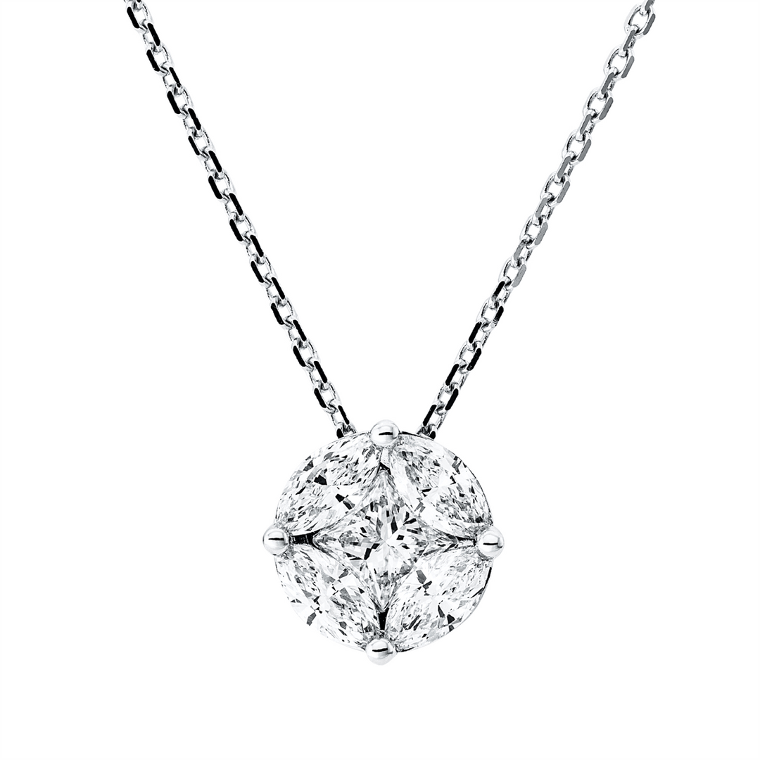 Baguette Illusion Collier - 4O477