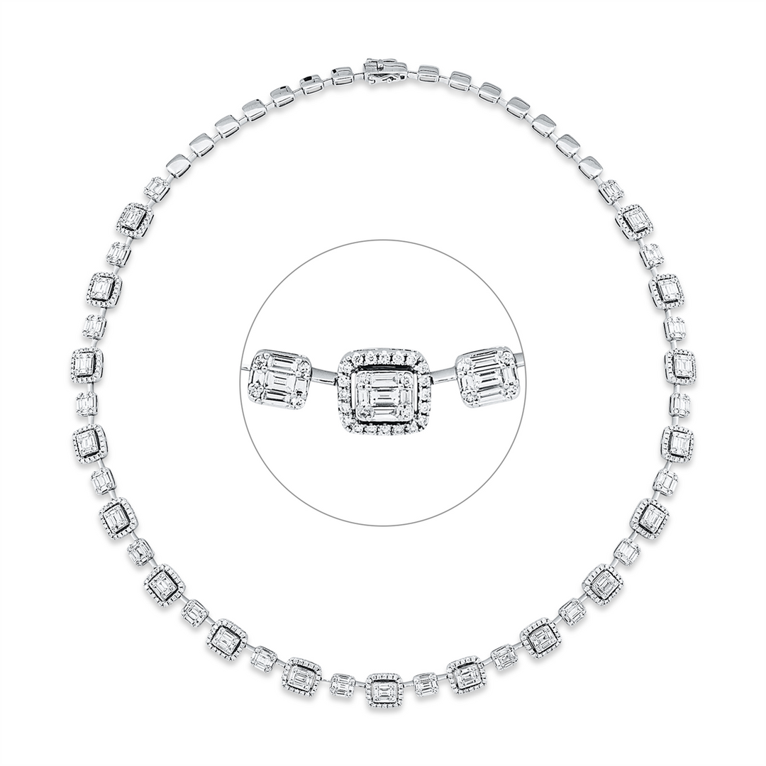Baguette Illusion Collier - 4O514