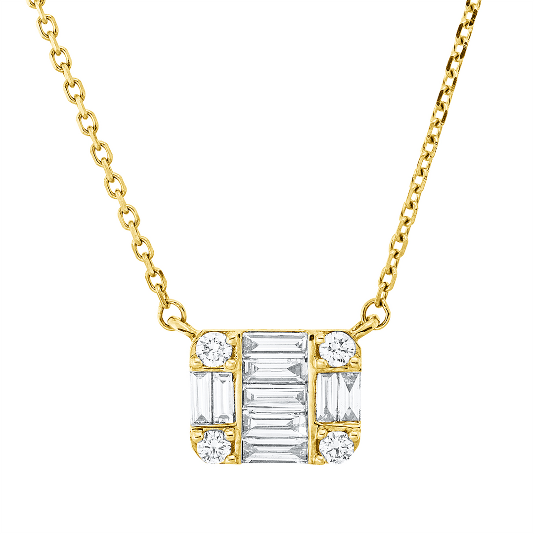 Baguette Illusion Collier - 4P791