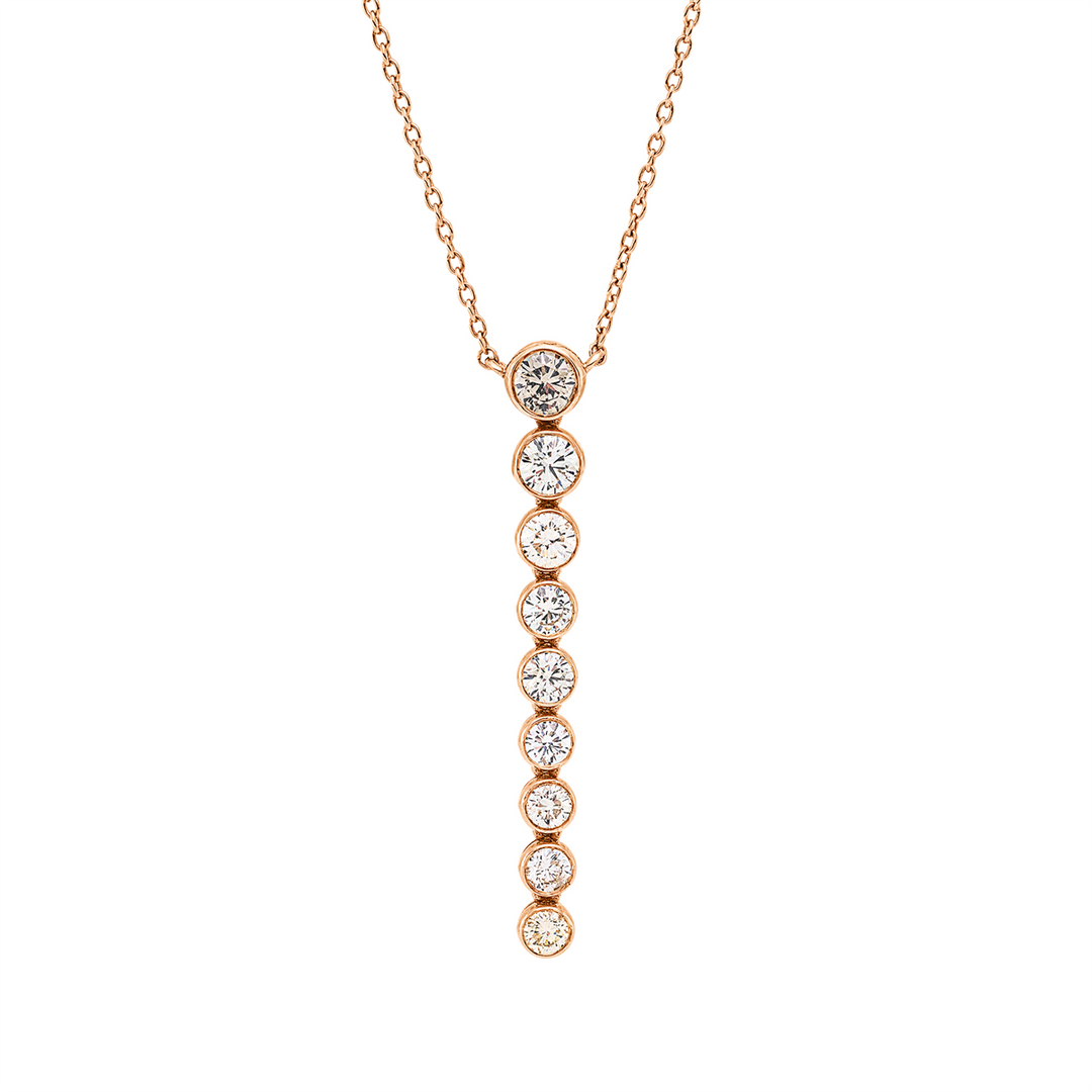 Farbiger Diamant Collier - 4P952