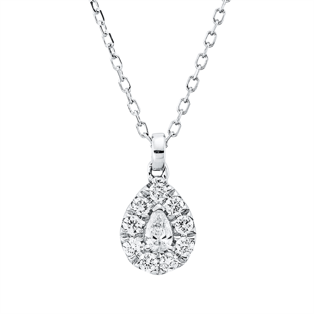 Solitaire mit Besatz Collier - 4Q511