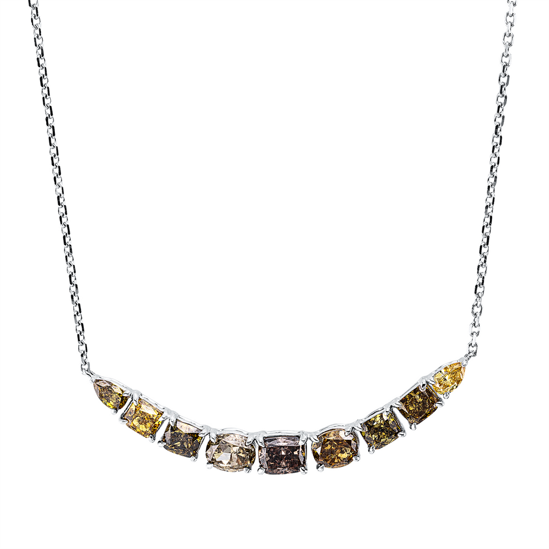 Farbiger Diamant Collier - 4R102