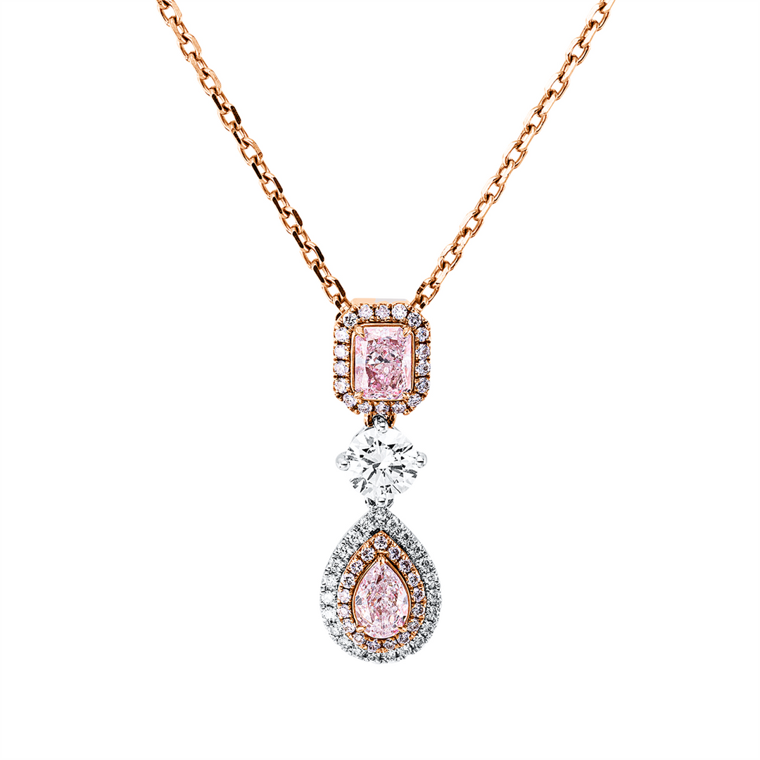 Farbiger Diamant Collier - 4R220