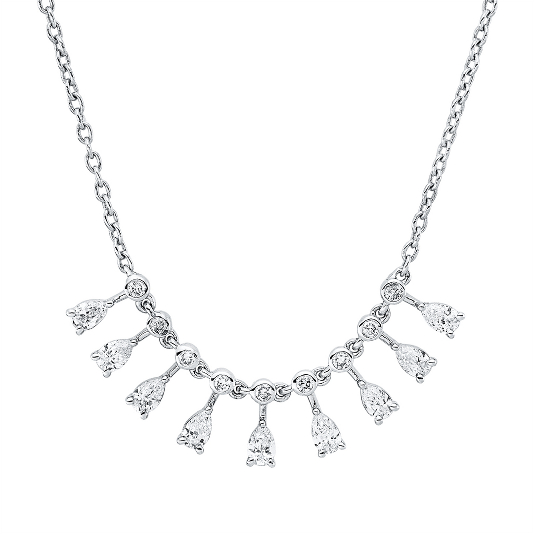 Mehrfachsteinbesatz Collier - 4R367