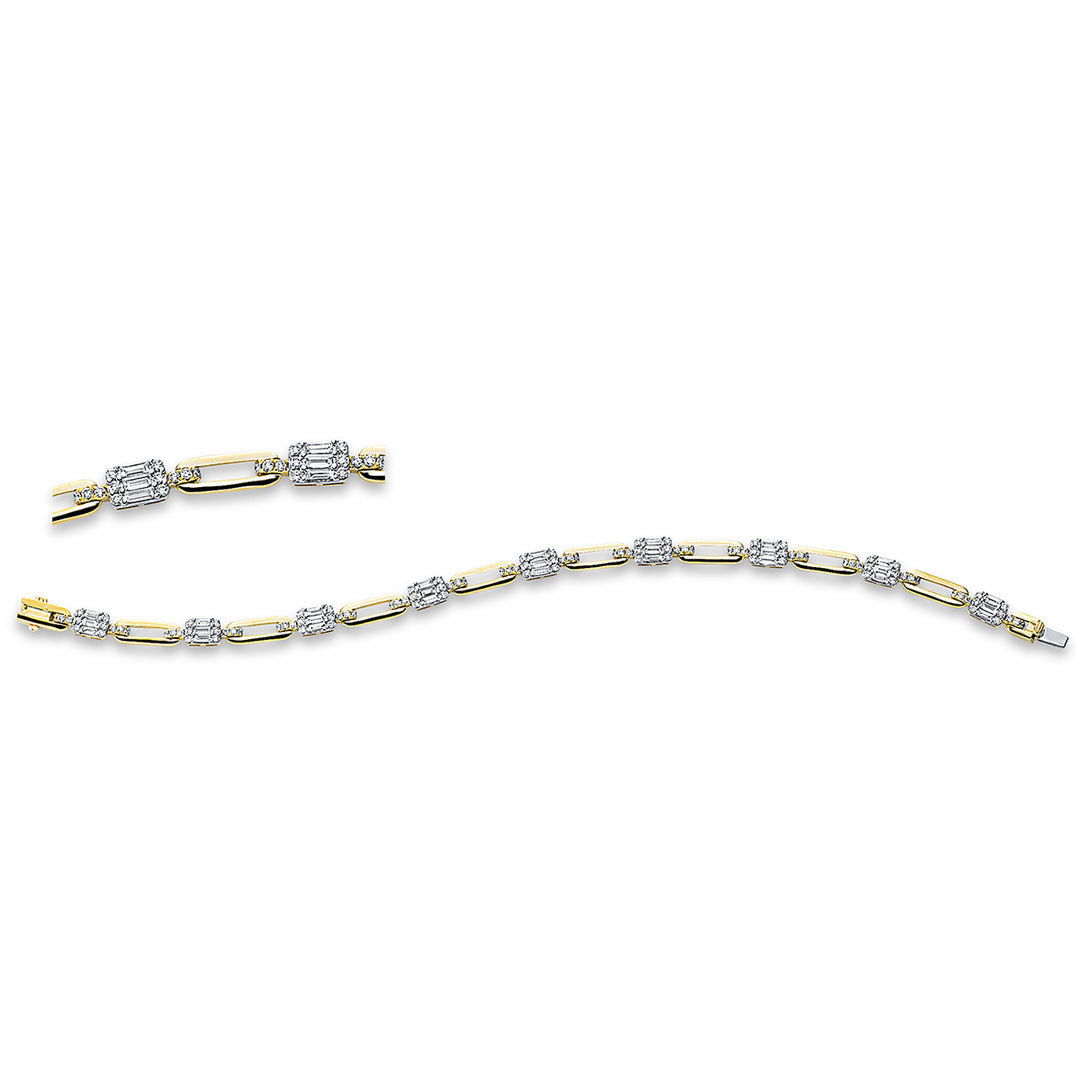 Baguette Illusion Armband - 5D957