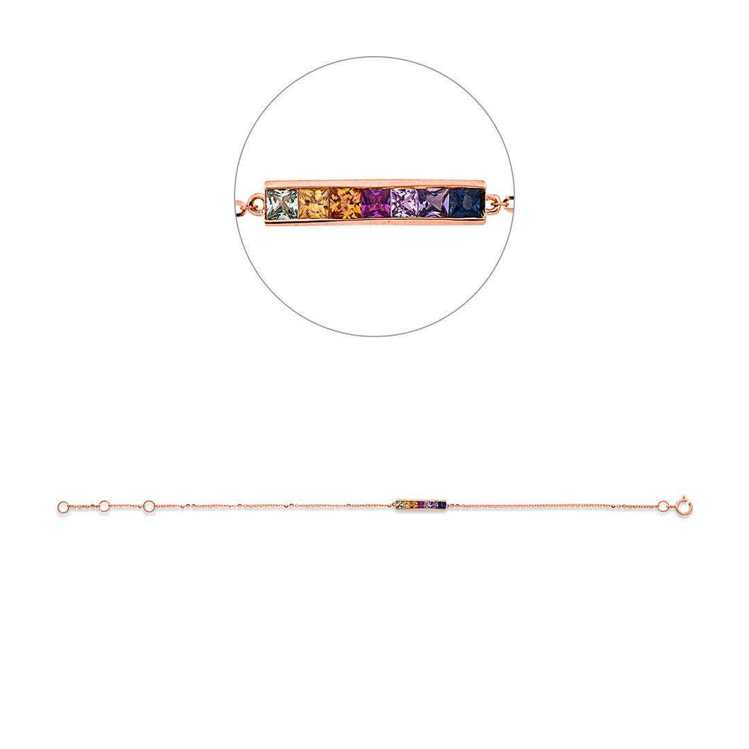 Rainbow &amp; Multicolor Armband - 5E082
