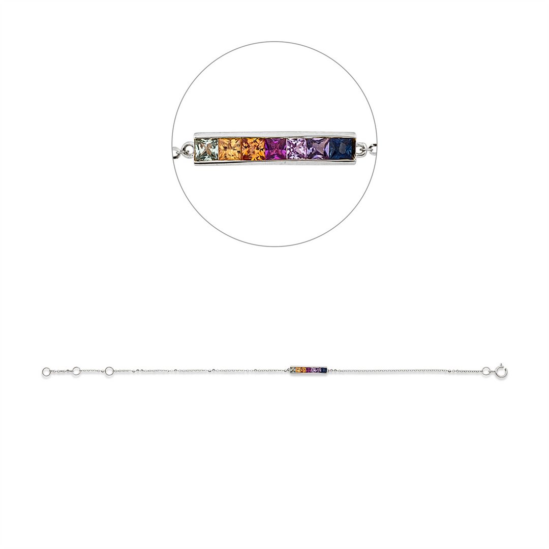 Rainbow &amp; Multicolor Armband - 5E082