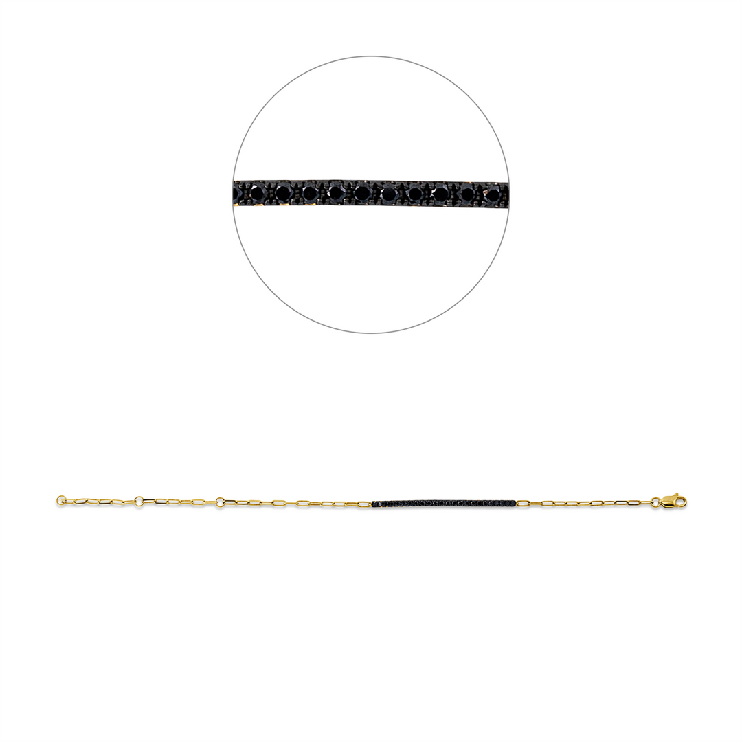 Farbiger Diamant Armband - 5E318