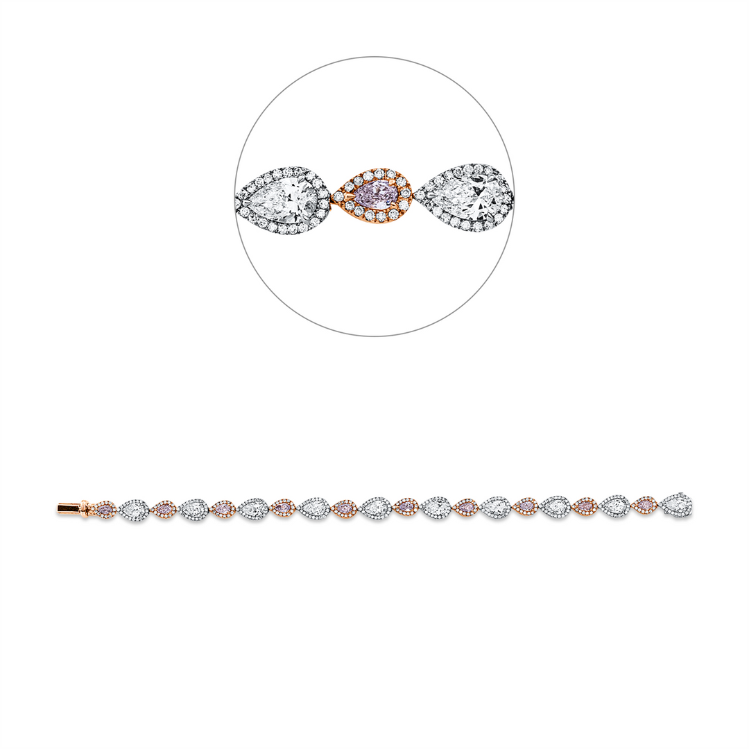 Farbiger Diamant Armband - 5F501