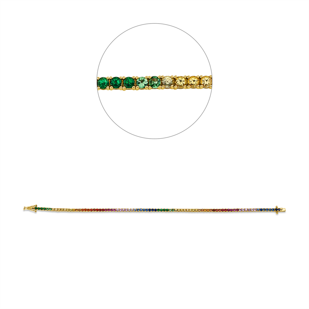 Rainbow &amp; Multicolor Armband - 5G298