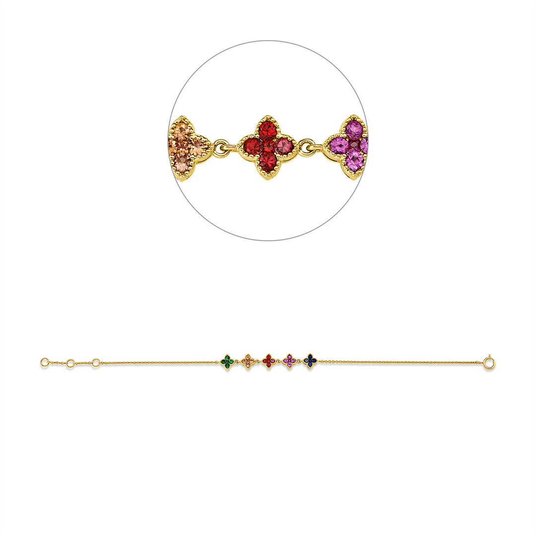 Rainbow &amp; Multicolor Armband - 5G302