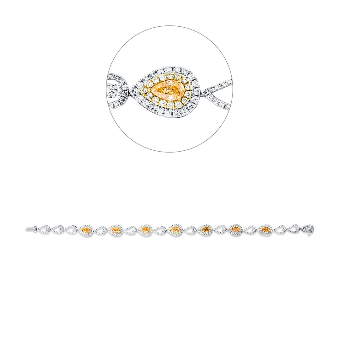 Farbiger Diamant Armband - 5G969