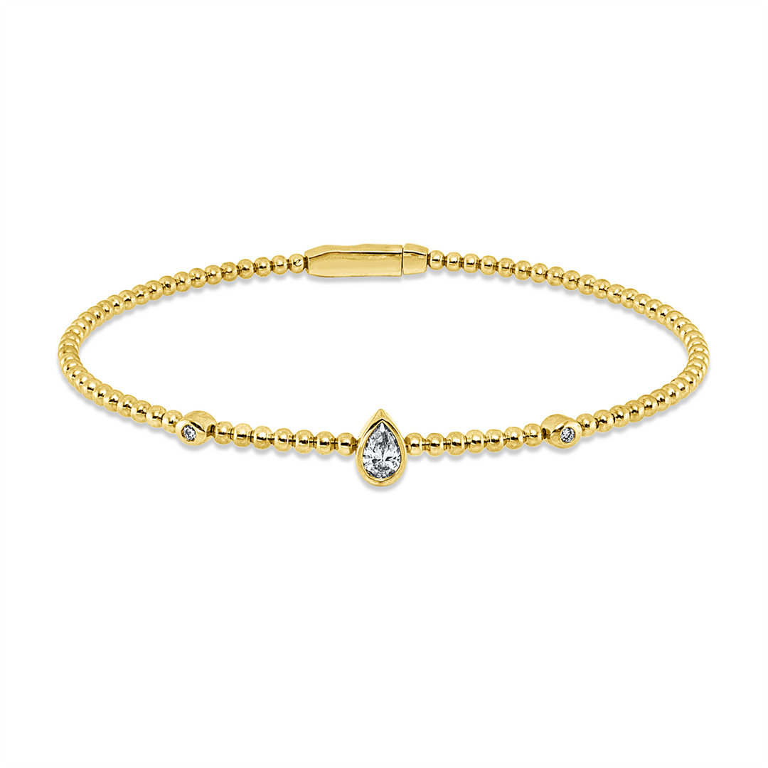 Solitaire mit Besatz Armreif - 6B632